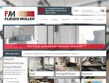 Tablet Screenshot of fliesen-mueller-redwitz.de